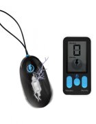 ZEUS Ou Vibrator E-Stim Pro Remote Control 5 Functii Vibratii+Electrosocuri Silicone Negru