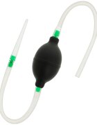 ADDICTED TOYS Duș anal cu tub de golire Travel Cleaner 3 din material flexibil și hipoalergenic negru cu verde 70 cm