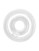 ADDICTED TOYS Inel dublu pentru penis Potenz C-Ring din silicon flexibil dimensiuni 20 x 40 mm transparent