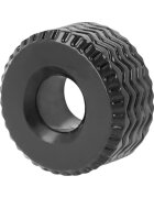 ADDICTED TOYS Inel pentru penis Extra Thick Cock Ring design în formă de anvelopă diametru 2.8 cm negru
