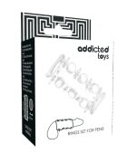 ADDICTED TOYS Manșon pentru penis Rings Set For Penis pentru îngroșare și stimulare textură cu bile și puncte lungime 7.2 cm transparent