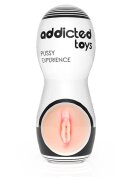ADDICTED TOYS Masturbator manual Pussy Experience simulare vaginală realistă material TPE alb