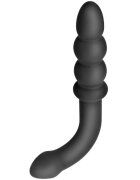 ADDICTED TOYS Plug anal Dual Ended Massager lungime 16.5 cm diametre 2.3 - 3 cm din silicon flexibil negru