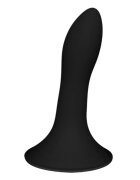 ADRIEN LASTIC Dildo HITSENS 5 din silicon pentru penetrare vaginală sau anală bază cu ventuză pentru fixare lungime 12.9 cm negru