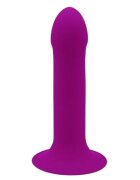 ADRIEN LASTIC Dildo HITSENS 6 din silicon compatibil cu hamuri strap-on bază cu ventuză pentru fixare lungime 13.5 cm mov