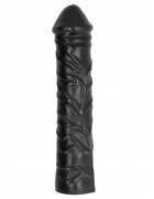 All Black Dildo - Giant Soft pentru penetrare tip fisting negru 32 cm