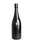 All Black Plug anal 14" în formă de sticlă de șampanie rezistent la apă lungime 34.5 cm diametru 9 cm negru