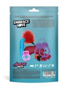 AMOUR PACK Set erotic Embrace Love cu stimulator inel pentru penis vibrator mască cătușe zaruri pană pentru stimulare și petale pentru cupluri