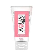 AQUA Lubrifiant cu aromă TRAVEL Strawberry Cream pe bază de apă cu gust delicios de căpșuni și frișcă 50 ml