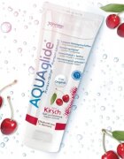 AQUAGLIDE Lubrifiant cu aromă Cherry pe bază de apă cu aromă de cireșe 100 ml