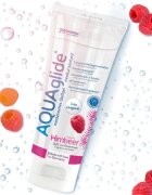 AQUAGLIDE Lubrifiant cu aromă Raspberry pe bază de apă cu aromă de zmeură 100 ml
