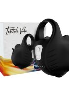 ARMONY Inel pentru penis Cupping Vibrator Ring cu stimulator pentru testicule 9*9 functii de vibratie negru