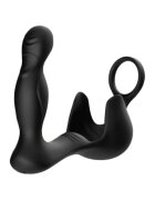 ARMONY Vibrator anal și testicular Surround cu inel pentru penis și telecomandă 3 funcții de rotație 9 funcții de vibrație negru