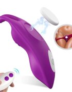 ARMONY Vibrator pentru chilot HoneyBee cu telecomandă design ergonomic clips magnetic pentru fixare 9 funcții de vibrație mov 10.2 cm