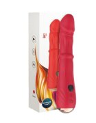 ARMONY Vibrator Point a Stimulating cu 9 funcții de penetrare automată 9 funcții de vibrație funcție de încălzire din silicon roșu