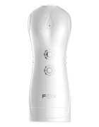 B-SERIES Masturbator interactiv Foxshow cu funcție de sunet 7 funcții de pulsații 7 funcții de vibrație 22.8 cm alb