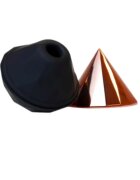 B-SERIES Stimulator clitoris DIAMOND Air Massager in forma de diamant cu 7 functii de vibratie rezistent la apa culoarea roz auriu