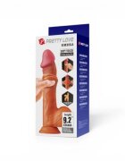 Baile Dildo realistic - SLIDING SKIN culoarea pielii 23.4 cm
