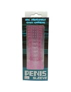 Baile Manșon pentru penis Penis Sleeve pentru stimulare intensă și îngroșare lungime 14 cm din silicon roz