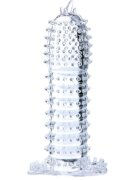 Baile Manșon pentru penis Penis Sleeve pentru stimulare intensă și îngroșare lungime 14 cm din silicon transparent