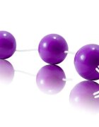 Baile Set 3 bile anale din material premium ABS cu inel pentru extracție diametru bile 3.4 cm lungime 20 cm violet