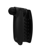 BATHMATE Masturbator Hand Vibe texturat pentru stimulare intensă vibrator bullet inclus cu 10 funcții de vibrație negru