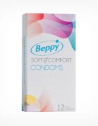 BEPPY Prezervative Soft & Comfort din latex natural diametru 56 mm 12 buc