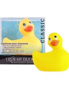 BIG TEAZE TOYS Aparat de masaj I Rub My Duckie Classic pentru corp și zonele intime 7 funcții de vibrație rezistent la apă galben