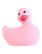 BIG TEAZE TOYS Aparat de masaj I Rub My Duckie Classic pentru corp și zonele intime 7 funcții de vibrație rezistent la apă roz