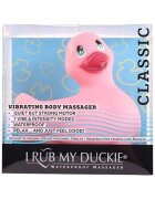 BIG TEAZE TOYS Aparat de masaj I Rub My Duckie Classic pentru corp și zonele intime 7 funcții de vibrație rezistent la apă roz