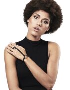 Bijoux Indiscrets Brățară cu inel Maze Bracelet ham pentru mână din piele ecologică culoare negru mărime ajustabilă
