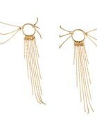 Bijoux Indiscrets Brățări pentru picior Magnifique design elegant cu inel și lanțuri metalice culoare auriu