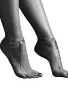 Bijoux Indiscrets Brățări pentru picior Magnifique design elegant cu inel și lanțuri metalice culoare auriu