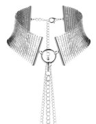Bijoux Indiscrets Choker din plasă metalică cu lanț reglabil BIJOUX - Desir metallique pentru femei Silver