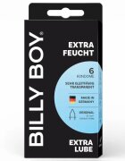 BILLY BOY Prezervative Extra Lube din latex natural extra-lubrifiate și rezistente 52 mm culoare transparent 6 buc