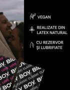 BILLY BOY Prezervative Special Mix din latex natural lubrifiate și rezistente diametru 52 / 55-62 mm transparente 4 buc