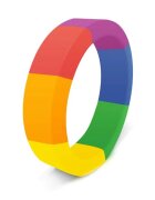BONE YARD Inel pentru penis RASCAL The Brawn Pride! din silicon pentru erecții puternice diametru 4.4 cm design în culorile curcubeului