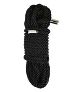 BOUND TO PLEASE Franghie - Silky Bondage pentru jocuri erotice BDSM 10 m Neagra