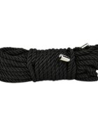 BOUND TO PLEASE Franghie - Silky Bondage pentru jocuri erotice BDSM 10 m Neagra