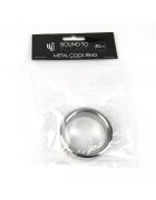 BOUND TO PLEASE Inel pentru penis - Metal Cock Ring din metal argintiu 40 mm