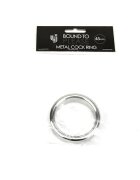 BOUND TO PLEASE Inel pentru penis - Metal Cock Ring din metal argintiu 45 mm