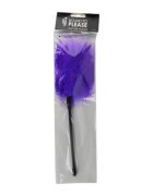 BOUND TO PLEASE Puf de gadilat - Feather ideal pentru jocuri senzoriale mov