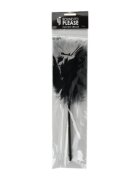 BOUND TO PLEASE Puf de gadilat - Feather ideal pentru jocuri senzoriale negru