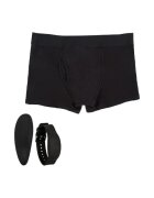 CALEXOTICS Boxeri cu vibrator Boxer Brief Set control prin telecomandă tip ceas 12 funcții de vibrație culoare negru