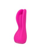 CALEXOTICS Vibrator Cascade Flutter pentru stimularea clitorisului și labiilor 10 funcții de vibrație rezistent la apă IPX7 roz