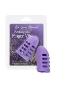 CALEXOTICS Vibrator pentru deget Dr. Laura Berman Finger Vibe 10 funcții de vibrație rezistent la apă IPX7 culoarea mov