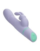 CALEXOTICS Vibrator rabbit Love Bunny - Thrusting Bunny cu funcție de penetrare 100+ combinații de senzații rezistent la apă IPX7 mov