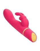 CALEXOTICS Vibrator rabbit Love Bunny - Vibrating G Bunny pentru stimularea clitorisului și punctului G 100+ combinații de senzații rezistent la apă IPX7 roz