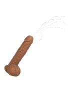 CALEXOTICS Vibrator Squirting Fuck Stick realistic cu funcție de ejaculare 10 funcții de vibrație culoare maro 22.7 cm