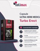  Capsule ULTRA HERB MEDICAL Turbo Erect pentru stimularea erecției testosteron și fertilitate cu extract de ghimbir 6 buc